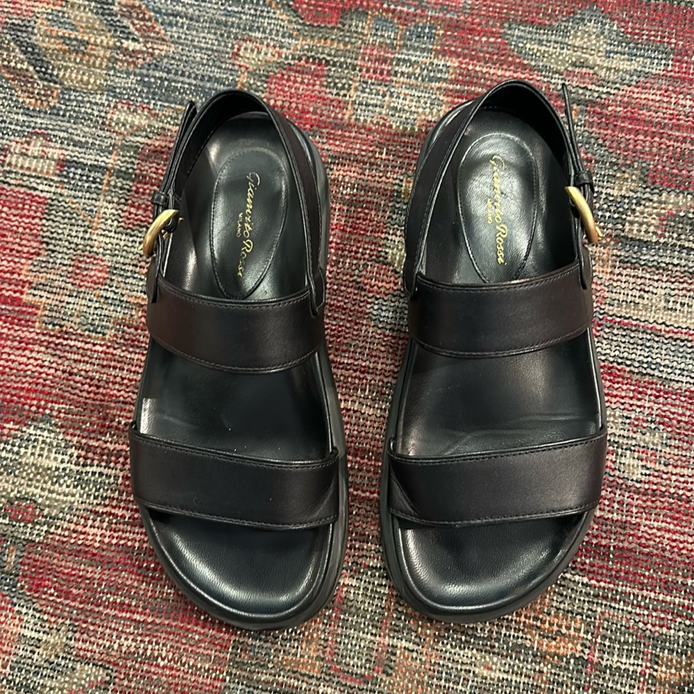 Gianvito Rossi Bilbao Leather Sandals - SZ 38.5 (runs big - fits like a 39)